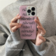 ANNACASE韩国ins简约少女黑粉英文磁吸手机壳适用于iPhone15pro新款14promax苹果13pro全包12防摔保护套15软