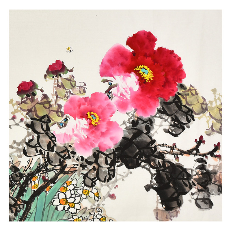 黄艺《富贵神仙图》当代实力画家