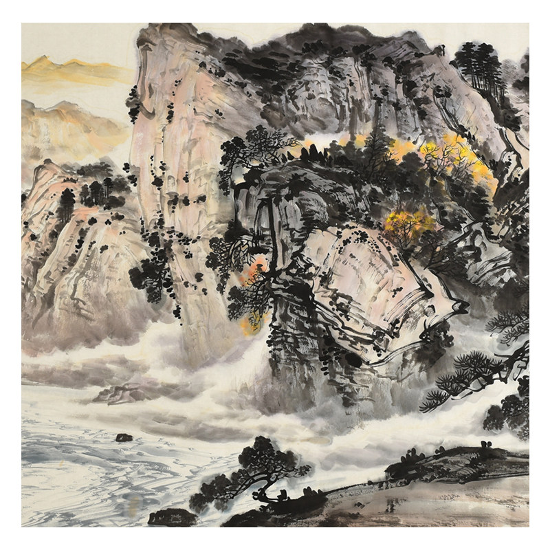 王淑娟《江河朝晖》