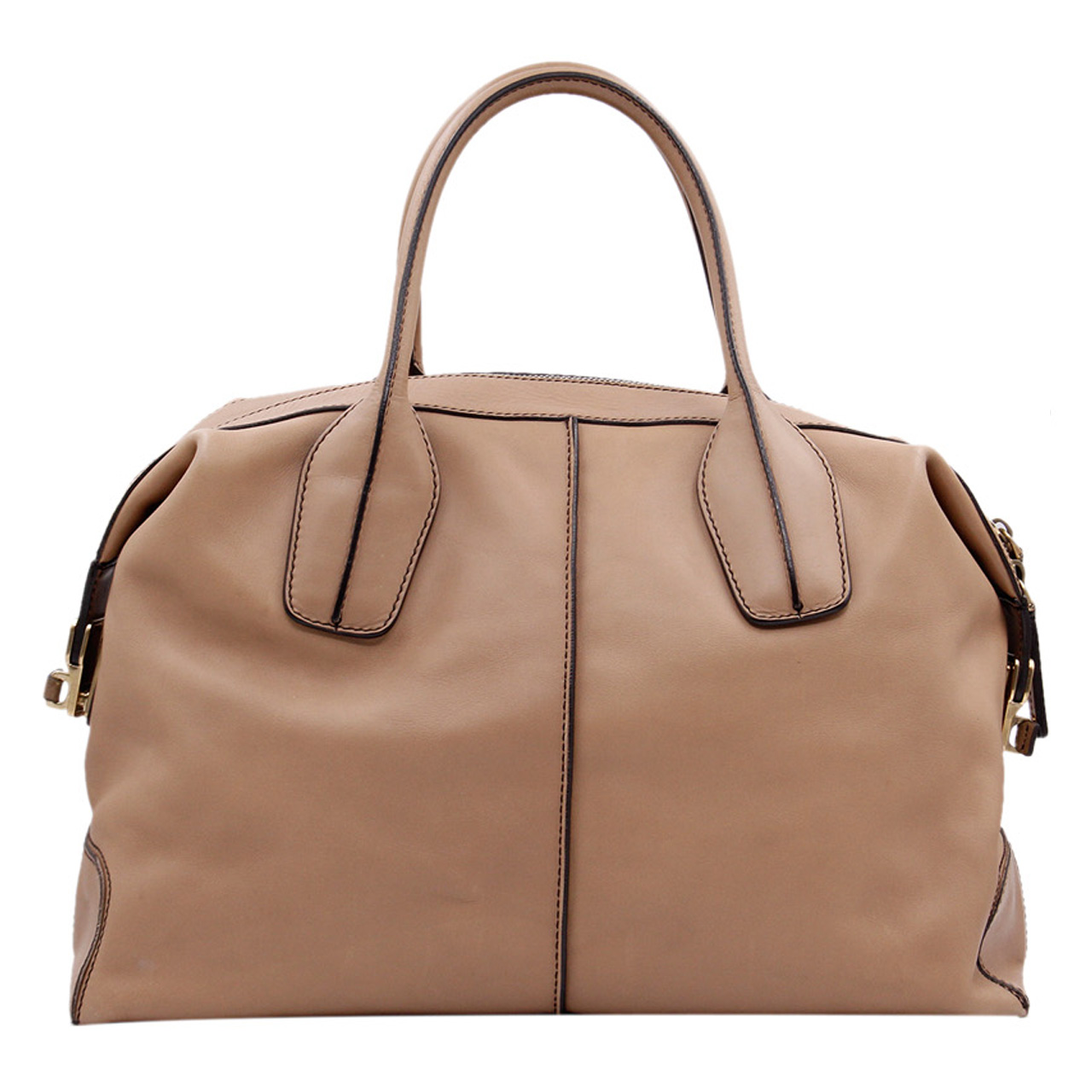 9.0新〕托德斯tods女士卡其色羊皮单肩手提包zj-171216004