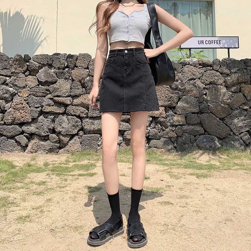 牛仔短裙女夏季2021年新款高腰a字包臀半身裙小个子防走光短裙潮在类目 女装/女士精品, 半身裙中 - 来自Buy2taobao.com提供专业的淘宝代购服务