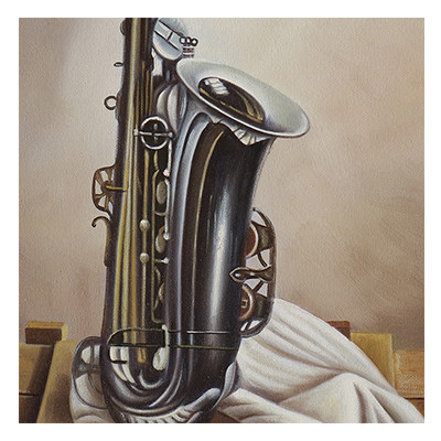 【双十二】霍文静 《乐器系列2》布面油画