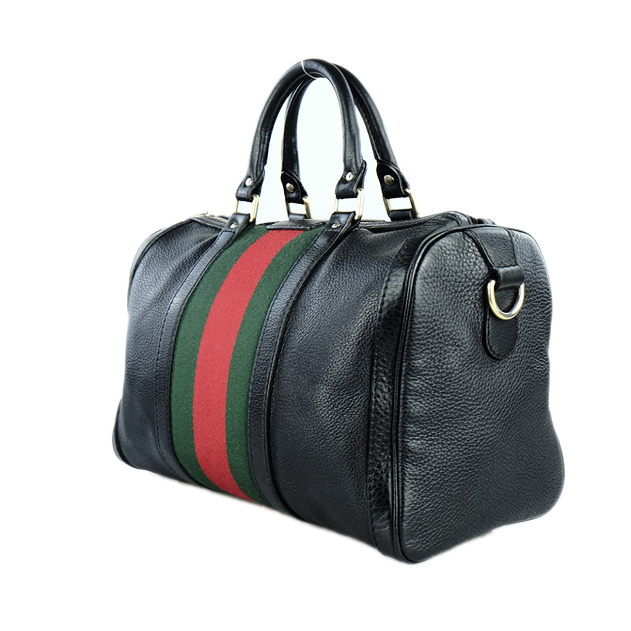 [9.5新]古驰gucci女士黑色波士顿包手提包单肩包