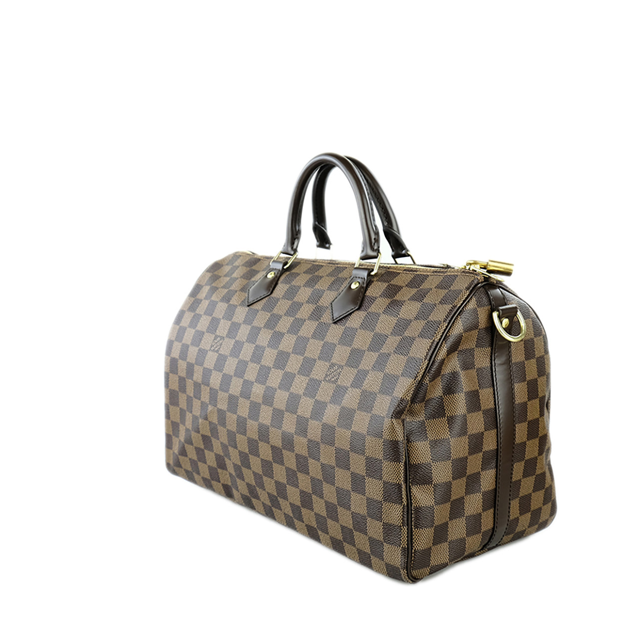 [9.8新]路易威登lv女士棋盘格speedy 35手提包