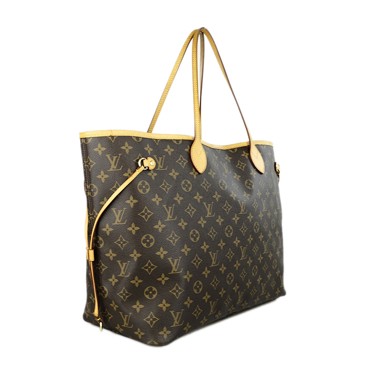 [9.5新]路易威登lv女士老花大号neverfull购物袋手提包