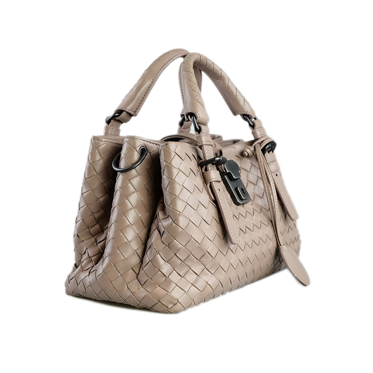 [9.5新]宝缇嘉bv女士编织小罗马包手提包单肩包