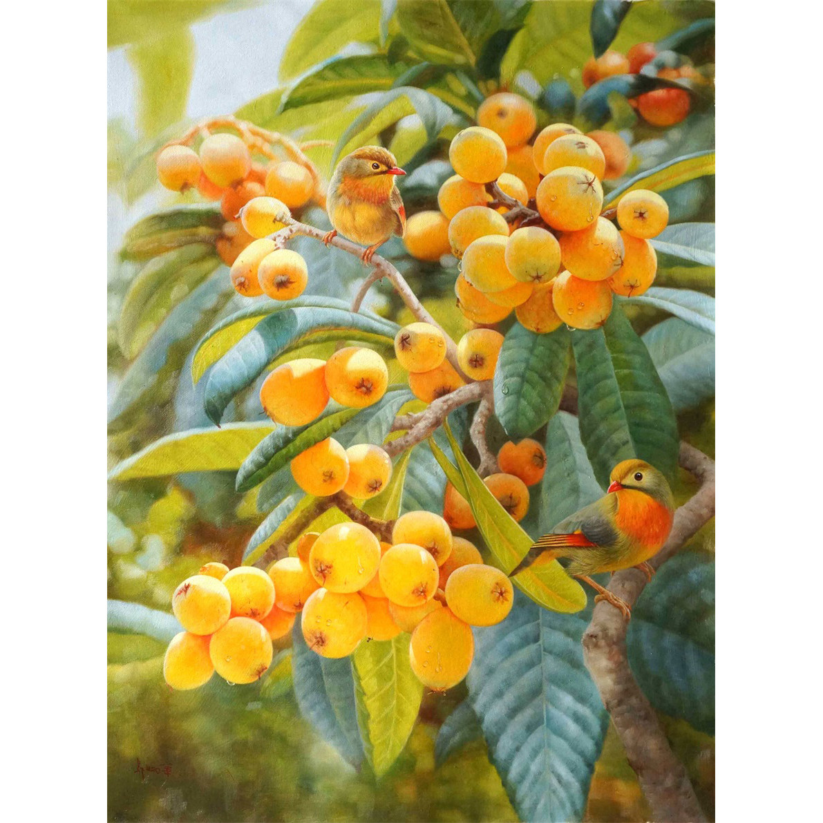 【版画】郑炳章《五月枇杷黄似橘》限量收藏级版画