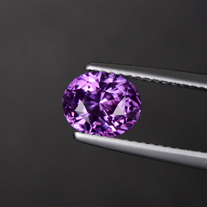 楼上楼z视频 2.14克拉 天然紫蓝宝石裸石5933 支持高级定制