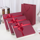 礼品盒空盒子衣服围巾包装盒酒红色礼物盒韩版简约生日盒礼盒定制