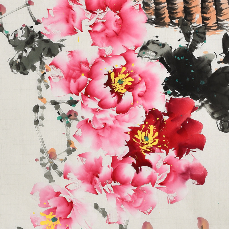 王凌风 《天香》当代牡丹画家