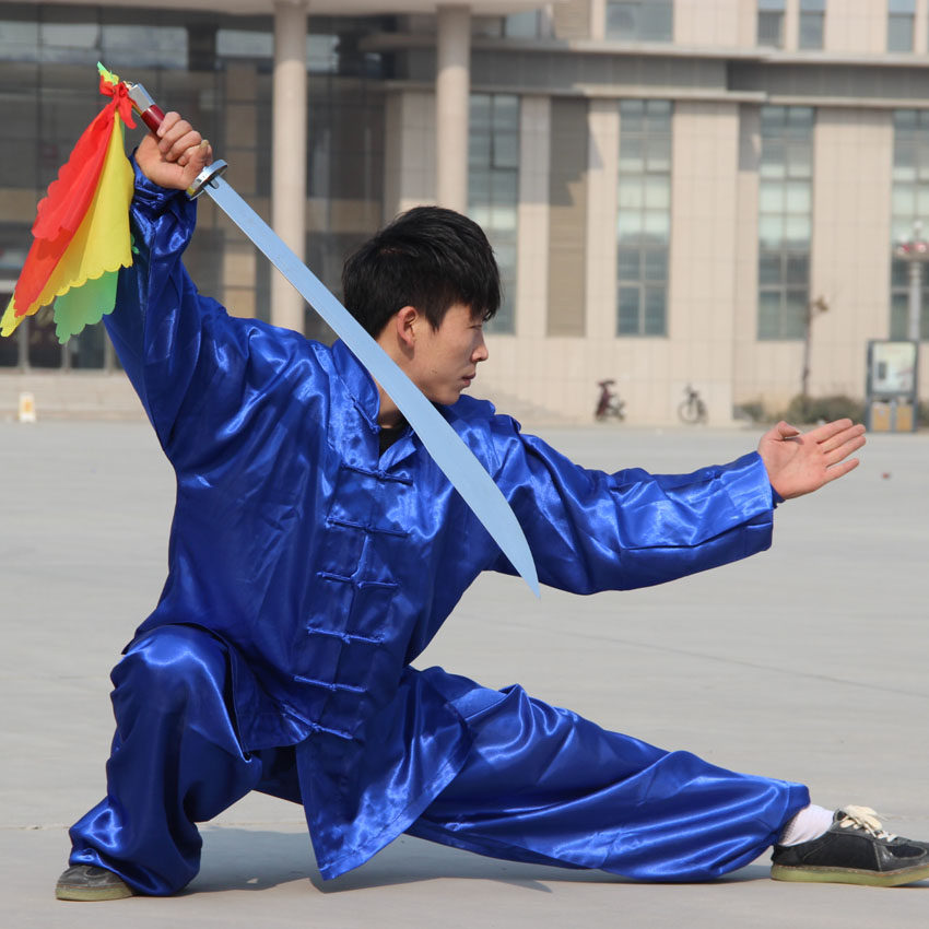 酷鹏武术表演软刀训练硬刀不锈钢单刀鞘彩比赛儿童成人晨练太极刀