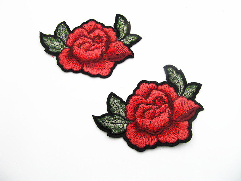 精美刺绣手工diy花贴大号彩色领花贴片服装辅料复古式1.5元2个9柜