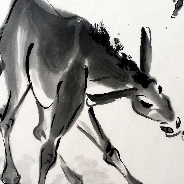 杜白洋《农驴》国画大师