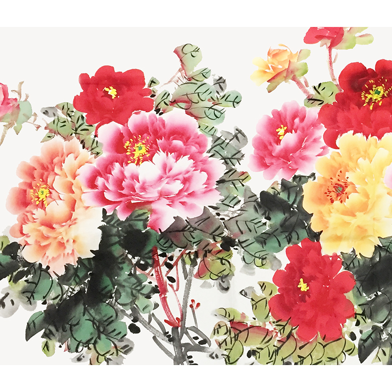 六尺大幅 陈桂芳《花开富贵》