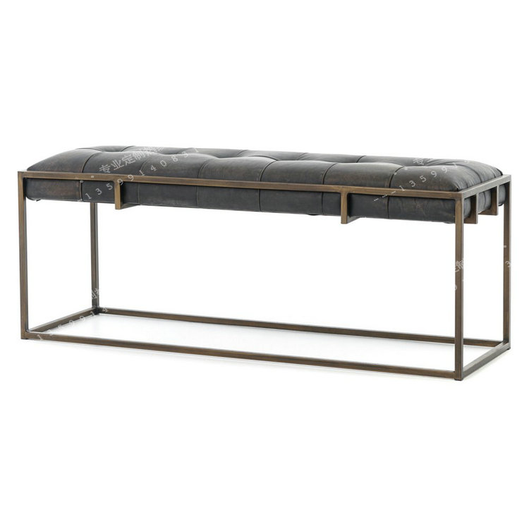 换鞋凳北欧铁艺长条凳卧室床尾凳简约服装店沙发长凳皮革休息凳子在类目 住宅家具, 坐具类, 凳类, 换鞋凳中 - 来自Buy2taobao.com提供专业的淘宝代购服务