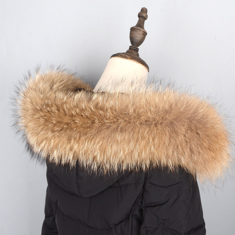 一折毛领子 貉子毛 真毛 彩色