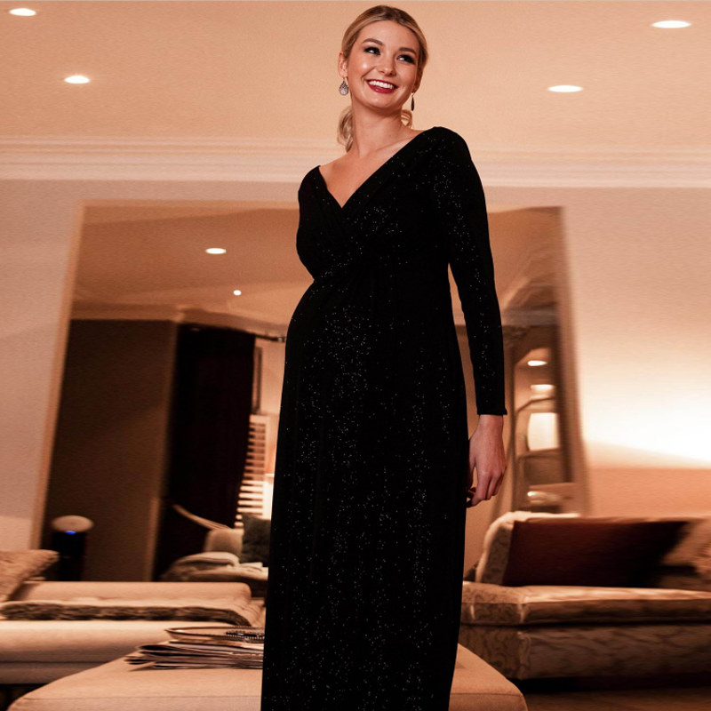 38week孕妇装生活馆的优惠券大全—欧美孕妇长款礼服裙高 档性感紧身