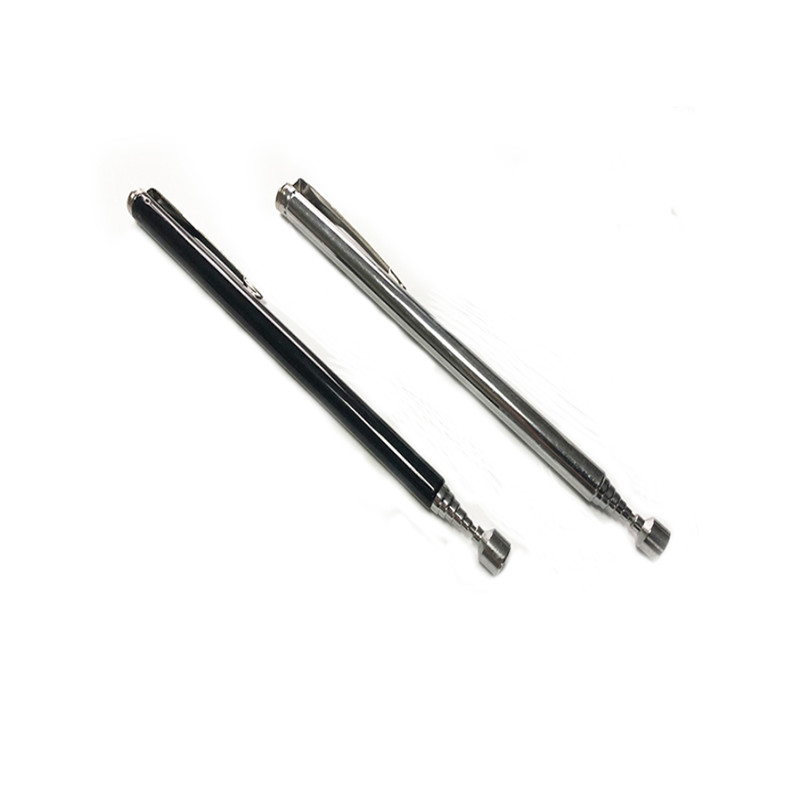 银黑两色磁性磁铁笔 可伸缩便携式磁性捡拾器 笔形磁铁