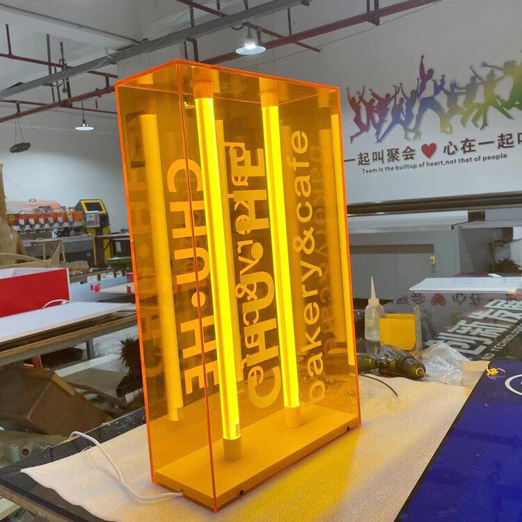 灯管_韩国霓虹灯管彩色亚克力灯箱 ins亚克力灯箱招牌牌匾定制制作