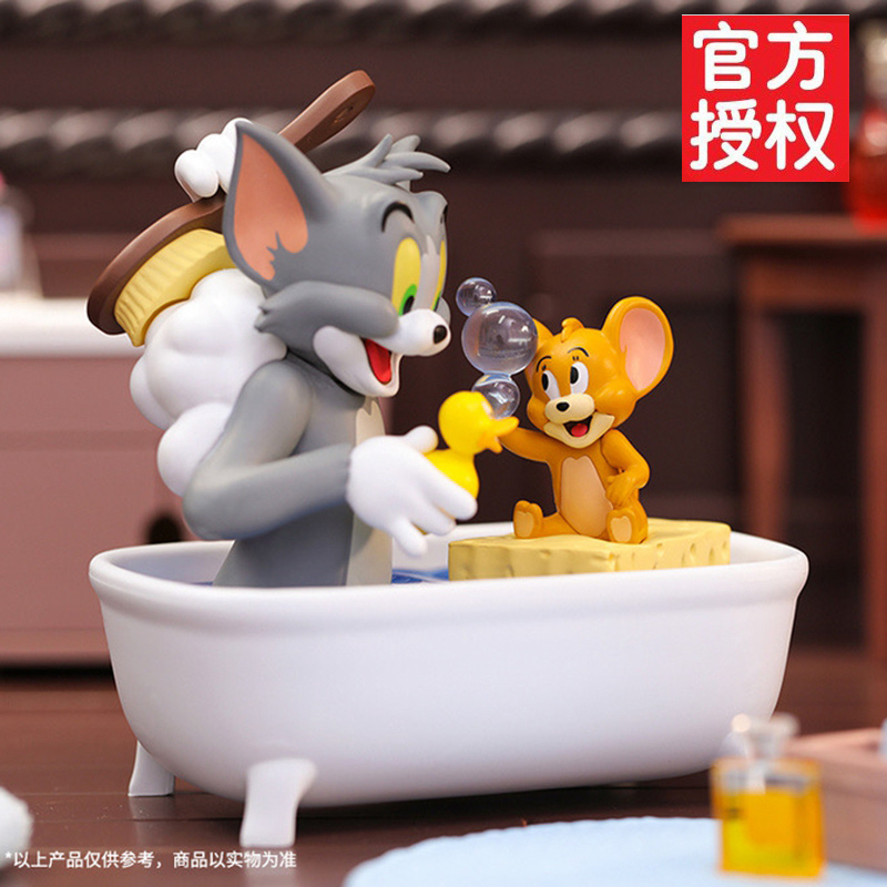 正版品 好朋友的一天猫和老鼠盲盒TOM and JERRY汤姆杰瑞公仔摆件