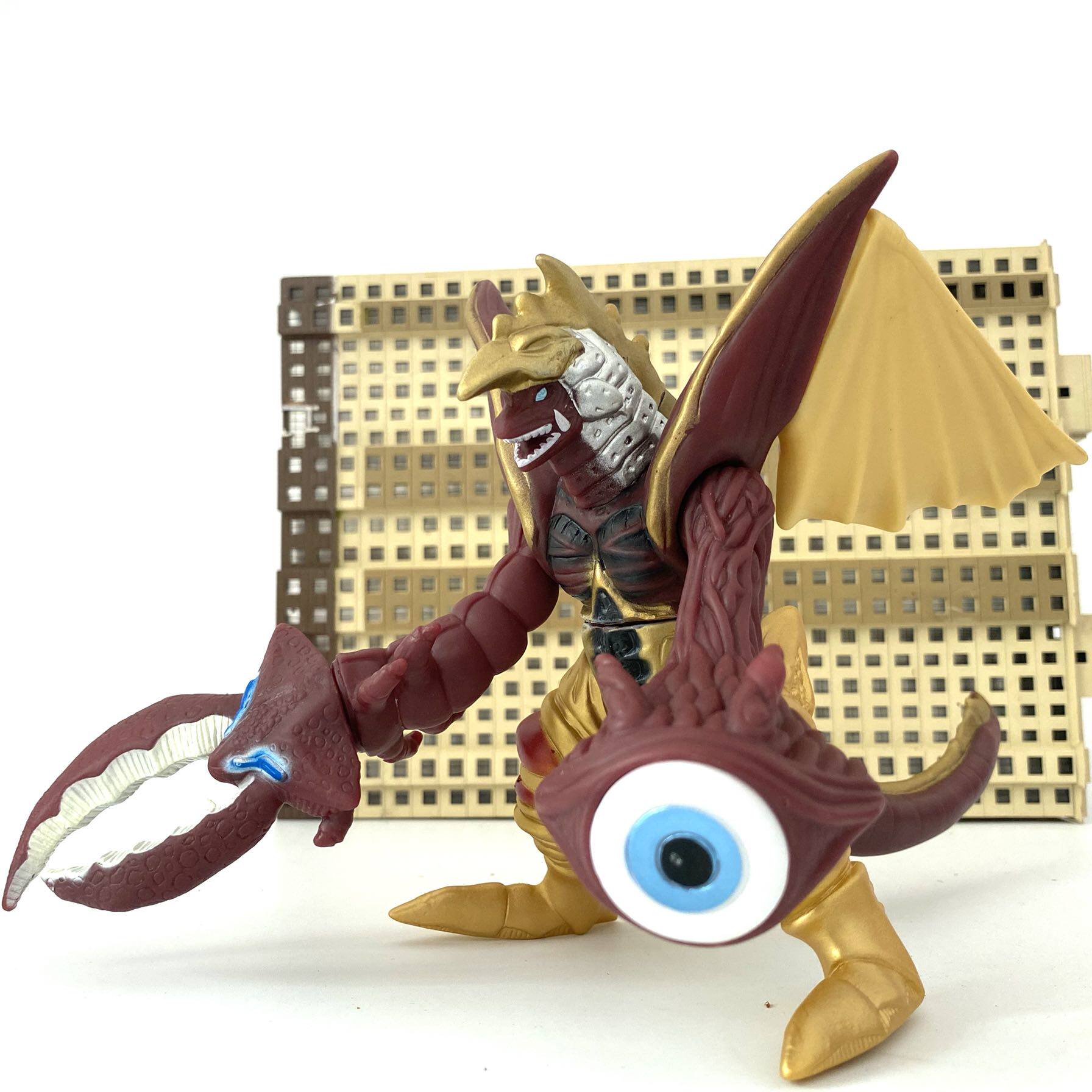 万代散货合体怪兽五帝王五重王软胶人偶玩具大号17厘米左右可动