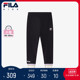 FILA 斐乐儿童童装裤子运动裤2024春新款小童女童长裤针织打底裤