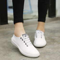 京迈郎女鞋2018夏季新款小白鞋鞋韩版休闲鞋