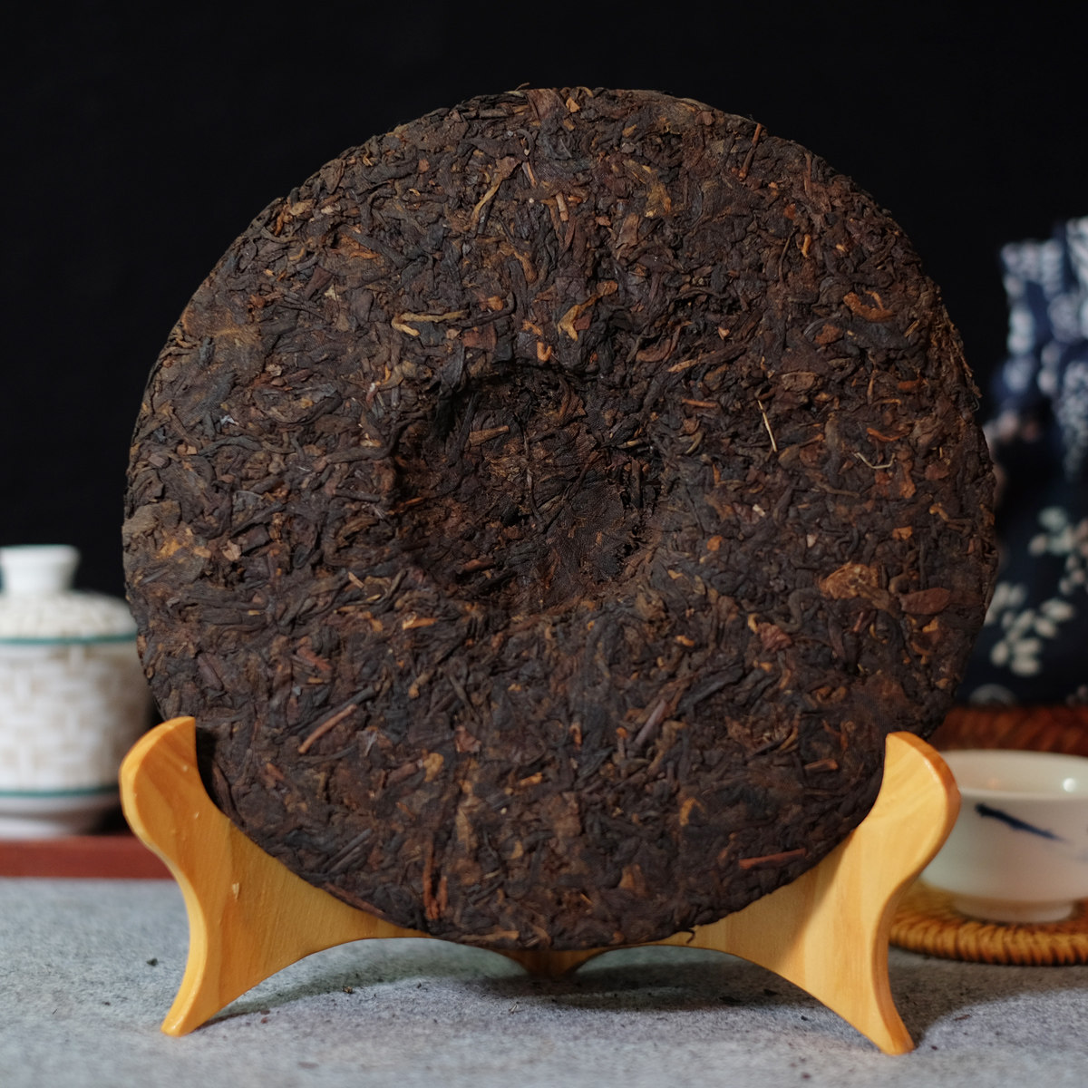 【2片】90年代中茶绿印熟饼 7572配方 昆明纯正干仓 云南山滇