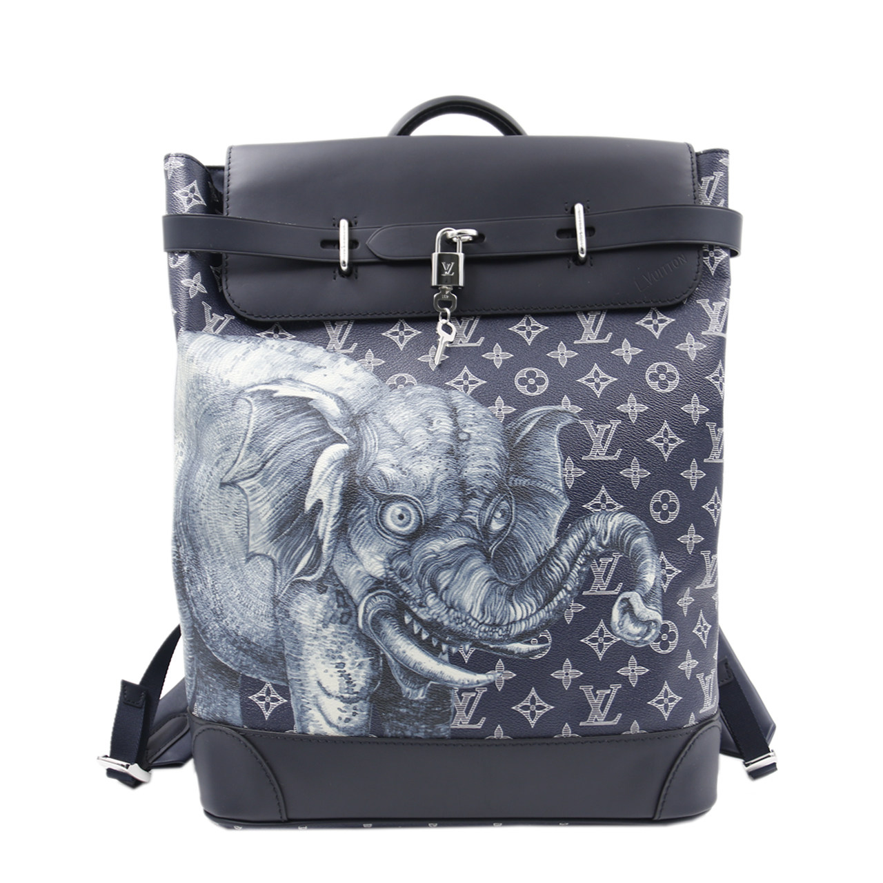 [9.8新]路易威登lv男士双肩包动物园系列steamer背包