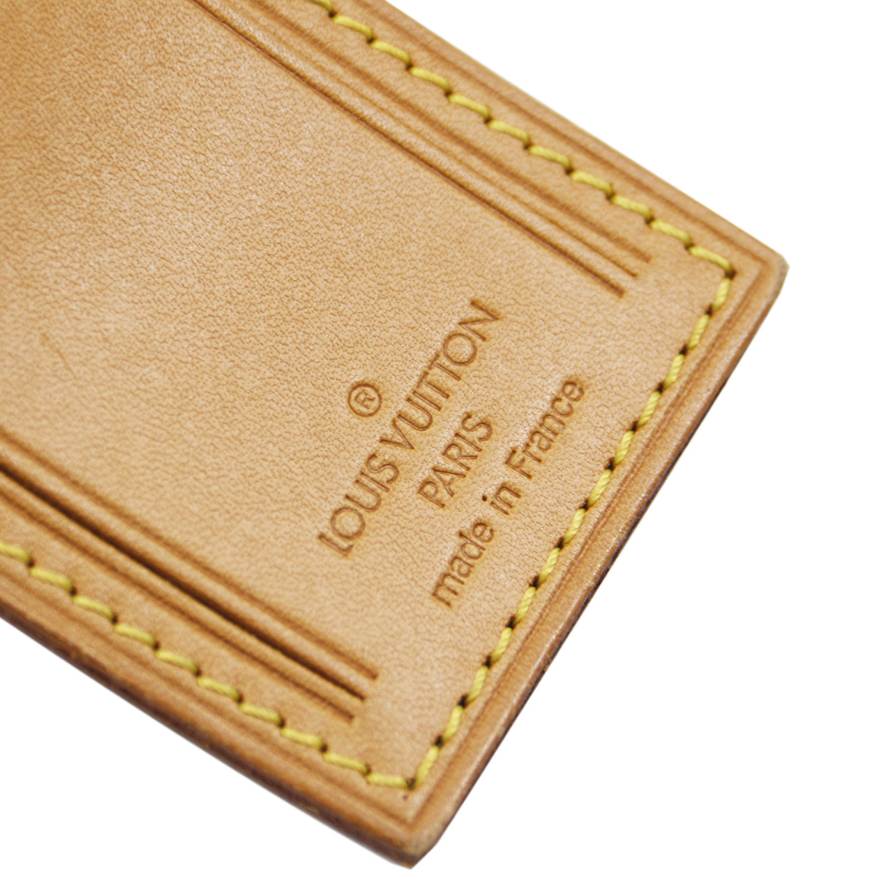 [9.0新]路易威登lv中性旅行牌棕色牛皮行李牌