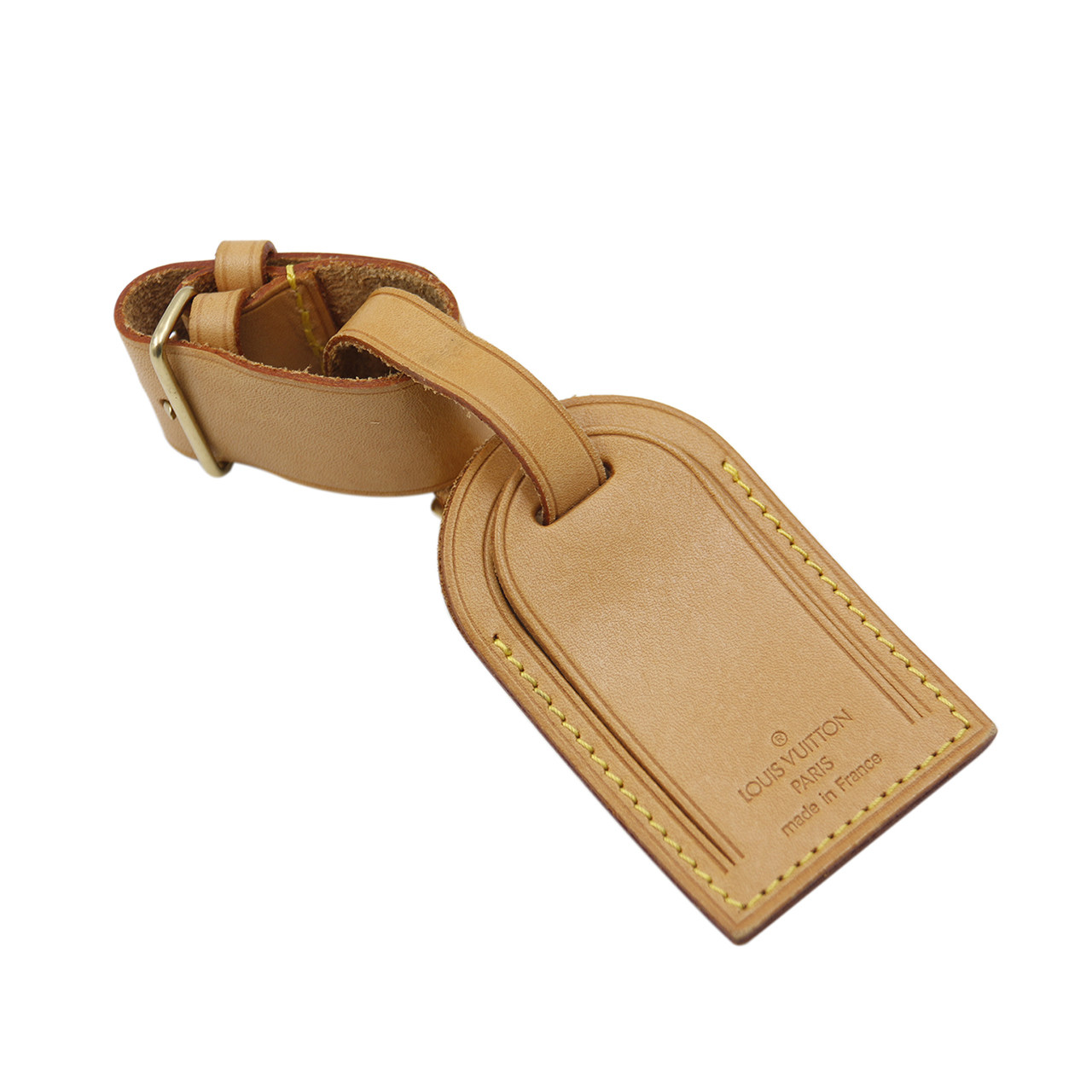 [9.0新]路易威登lv中性旅行牌棕色牛皮行李牌