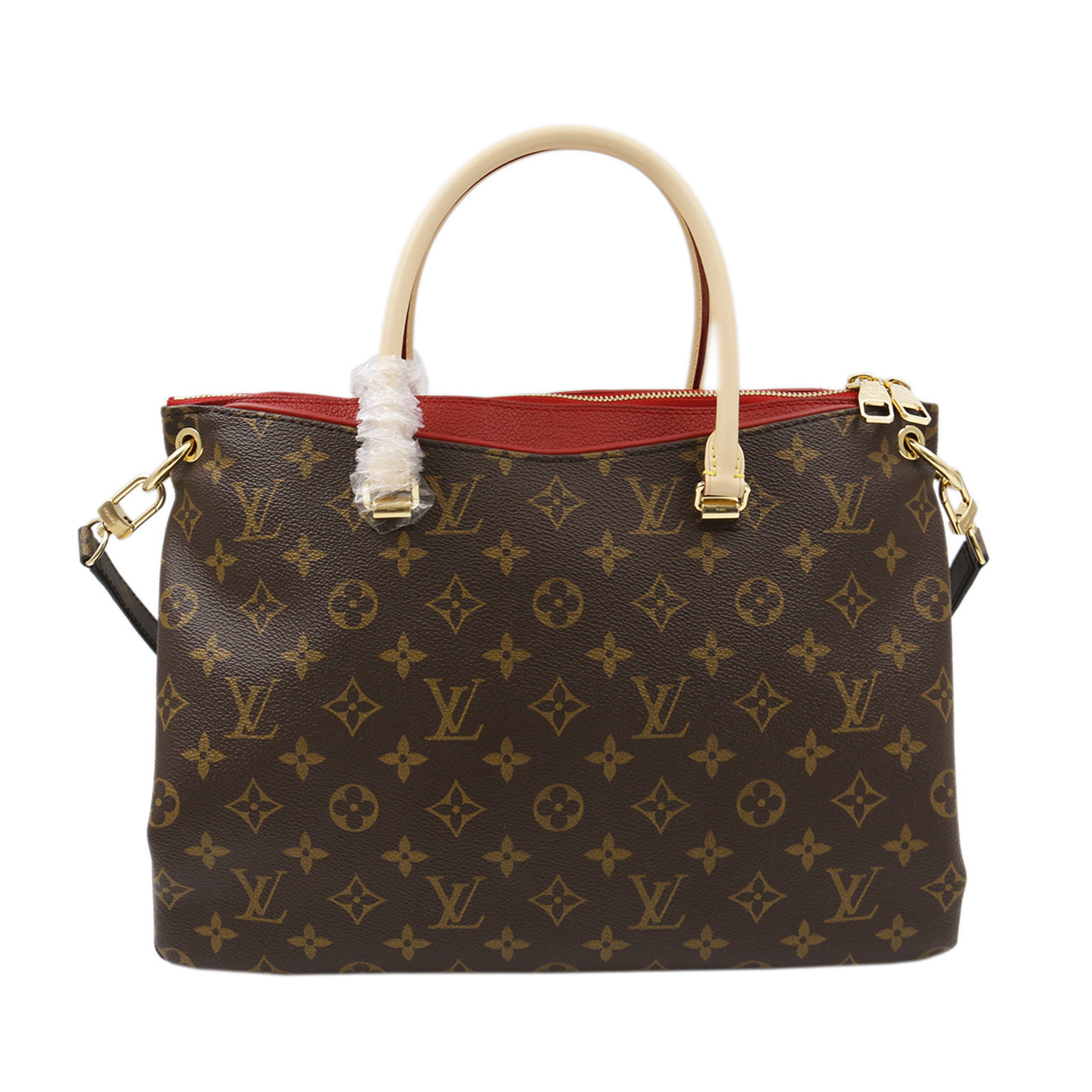 [9.9新]路易威登lv女士手提包17年新款老花pallas 手袋可肩背