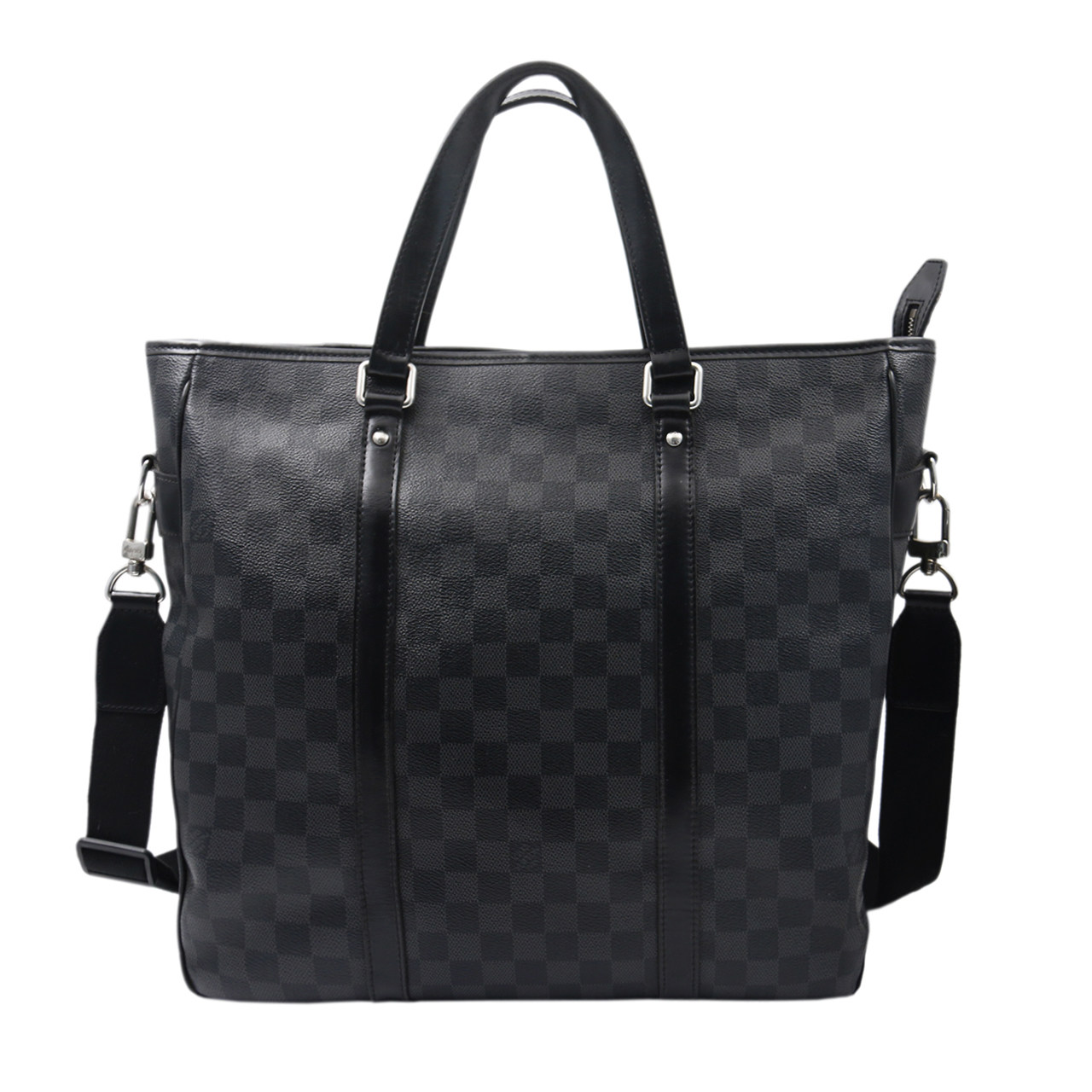 [9.0新]路易威登lv男士手提包单肩包经典棋盘格帆布肩背包