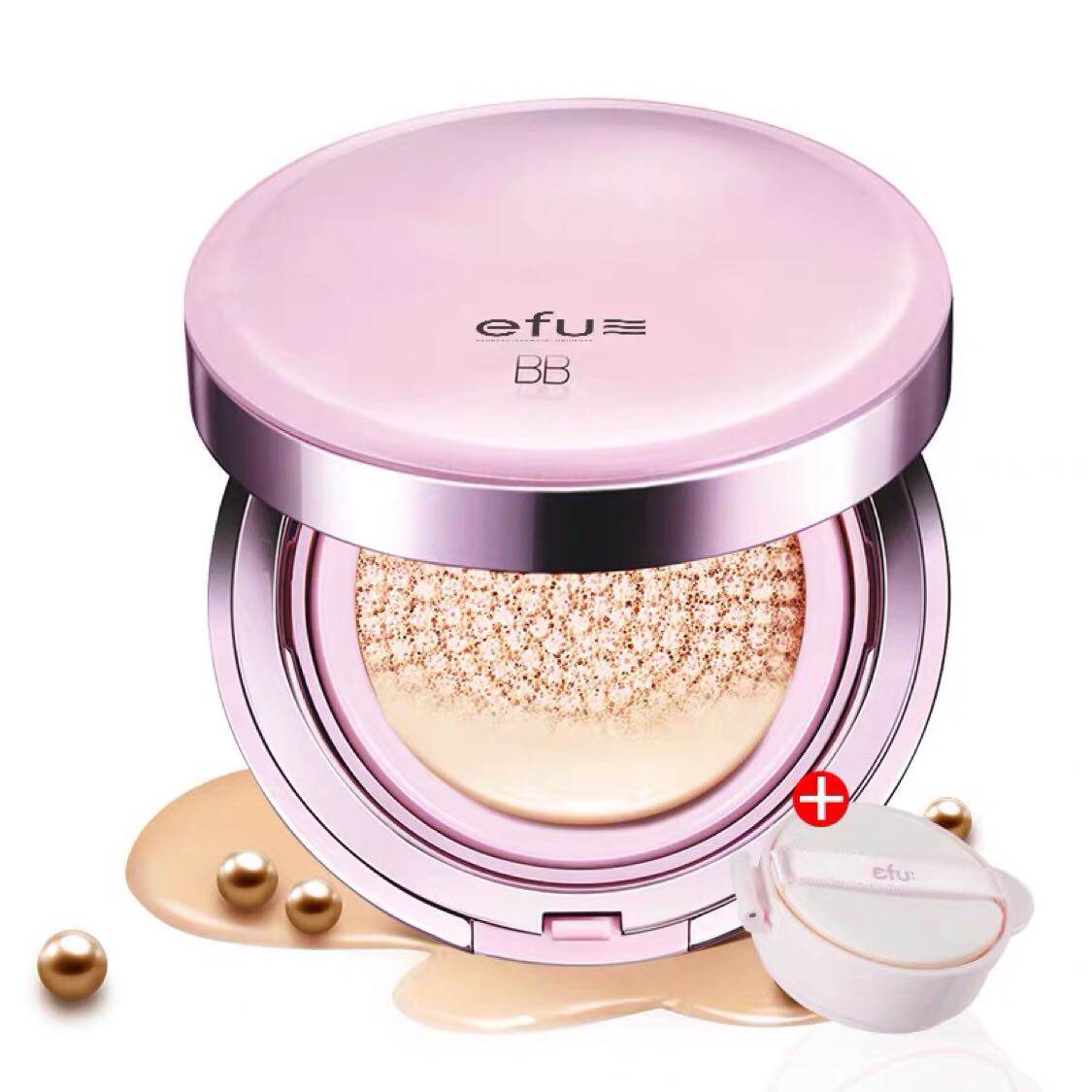 原168 efu瓷肌娃娃气垫bb霜浅肤色15g送替换芯