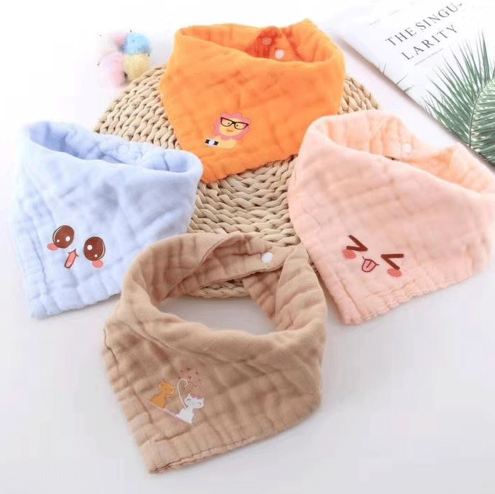 婴幼儿宝宝三角口水巾