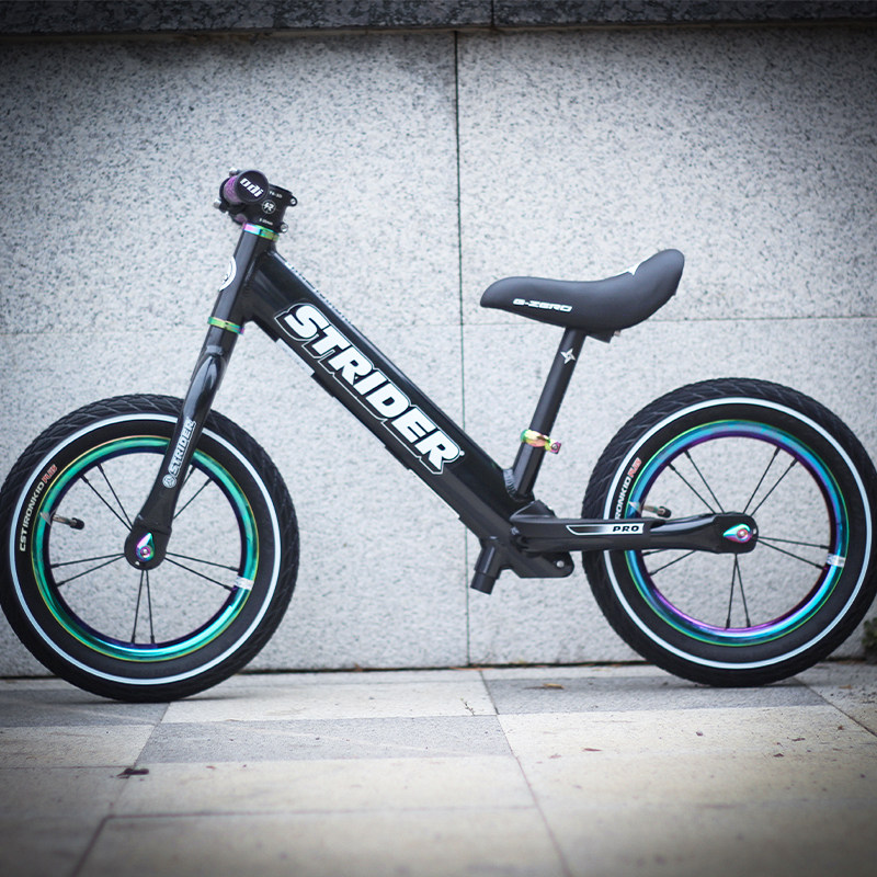 strider pro儿童平衡车滑步车diy金属紫改装炫彩整车竞速入门专业