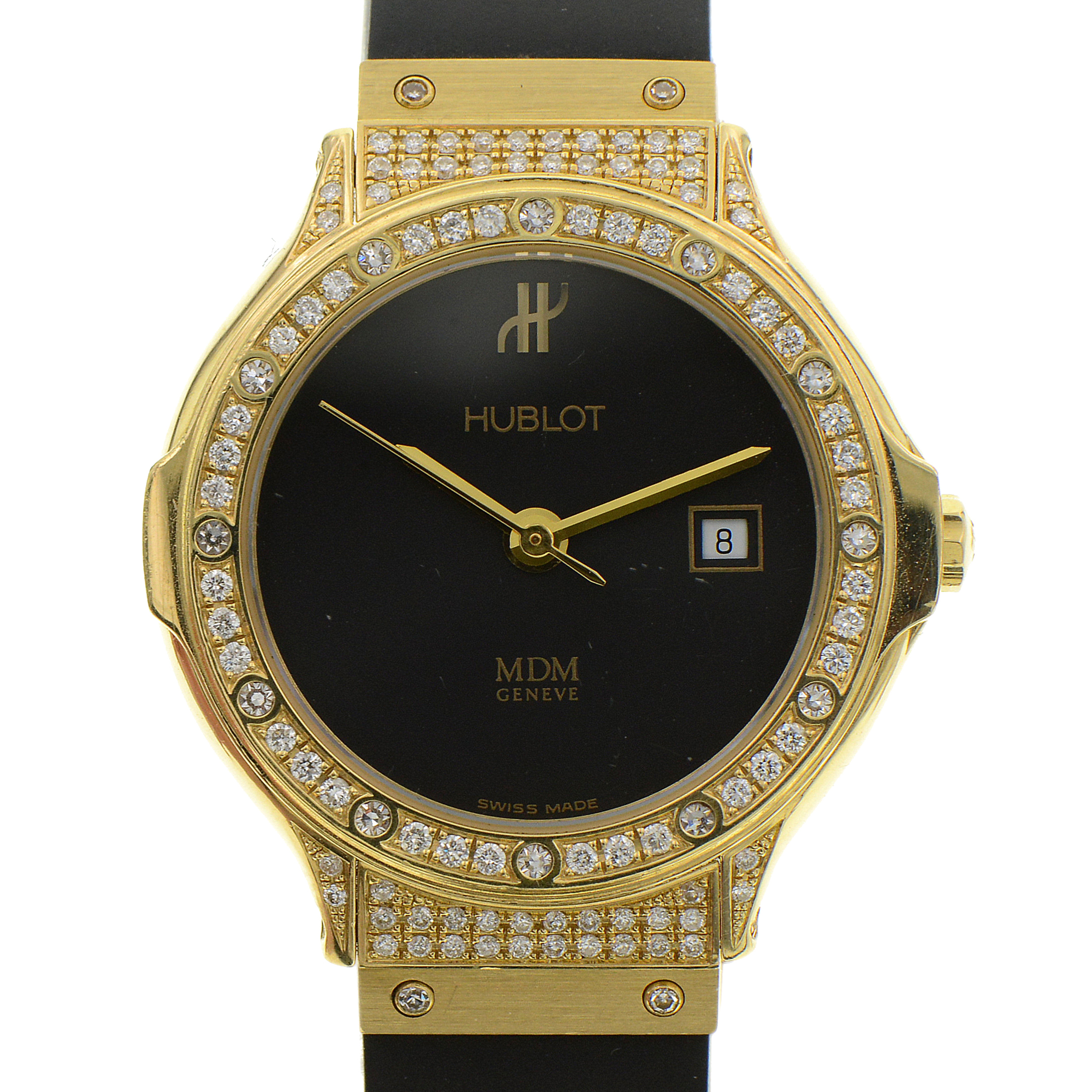 [9.5新] 宇舶-黄金-后镶钻-石英女表已使用