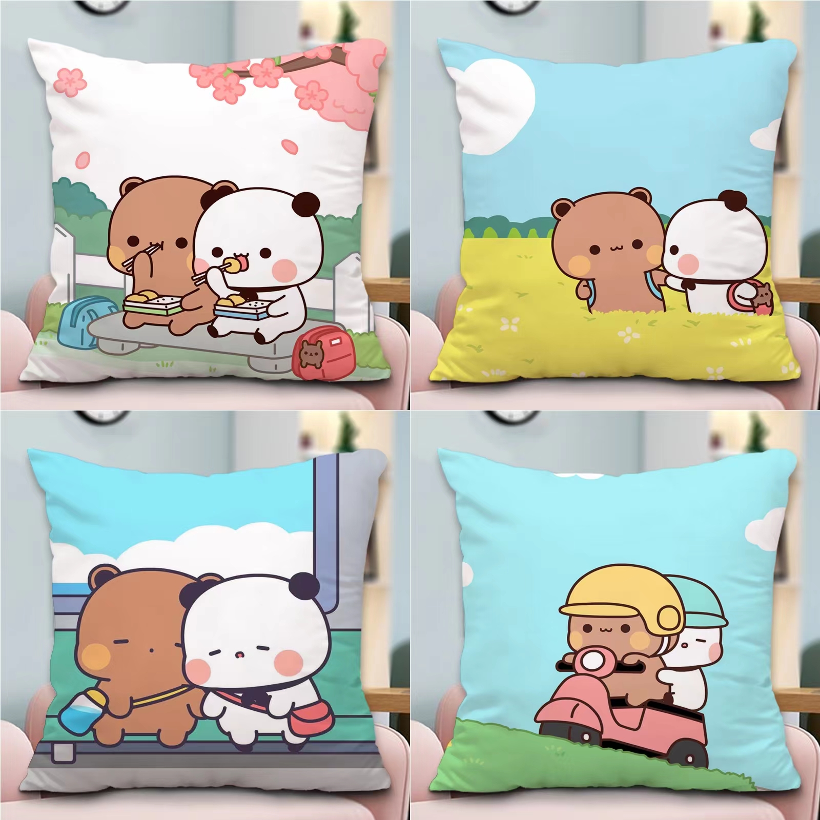 小熊猫一二布布周边抱枕毛绒公仔靠枕情侣礼物枕头定制靠垫定做