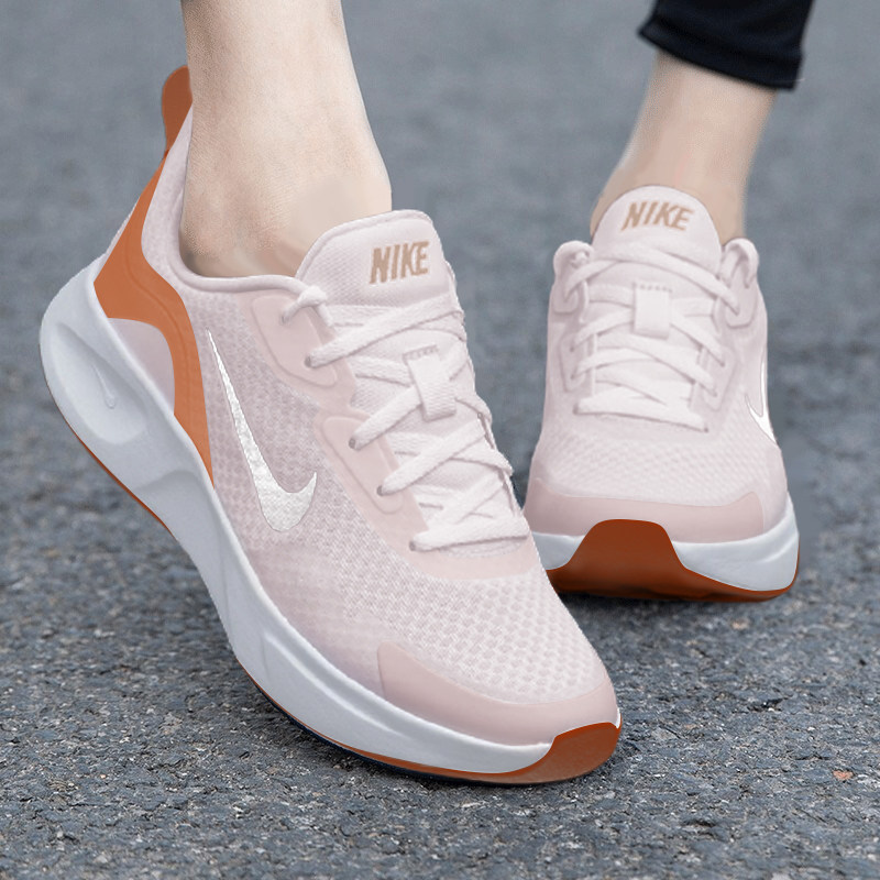 nike耐克跑步鞋女2022夏季新款粉色网面鞋轻便透气运动鞋正品跑鞋