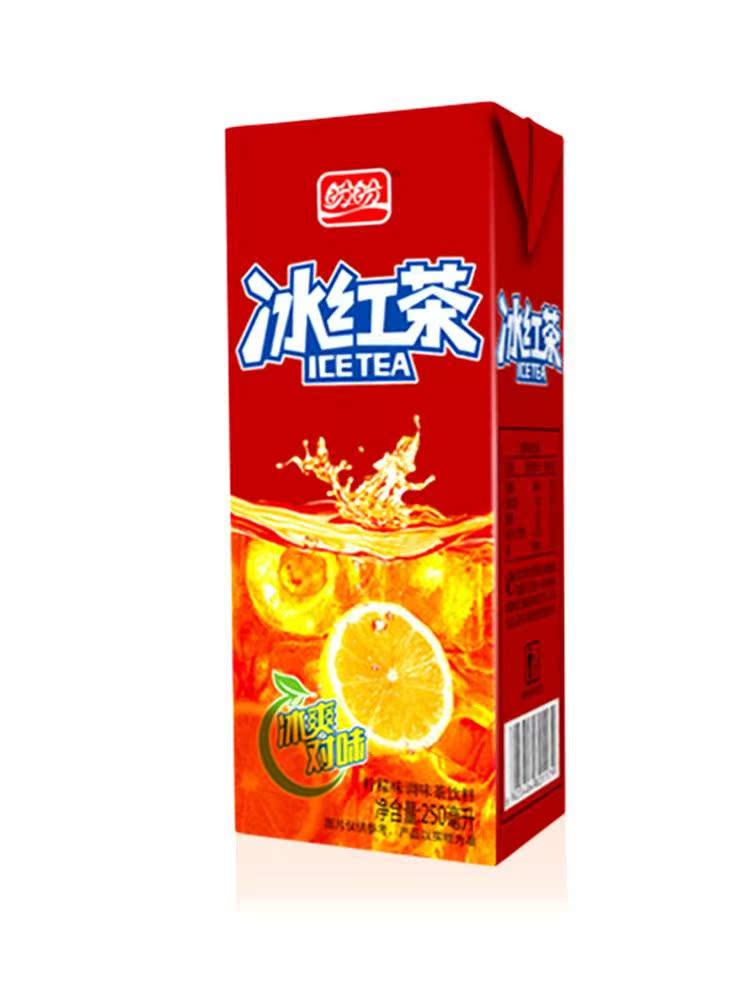 24盒装果味饮料批整箱包邮外卖搭配手提送礼 冰红茶饮料250ml