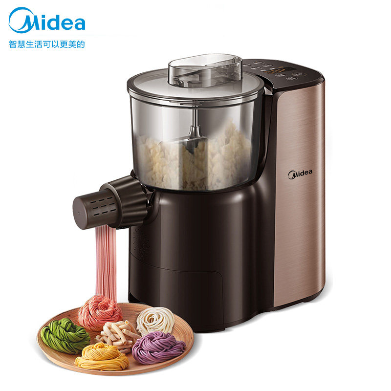美的小型多功能面条机家用电动智能压面机全自动饺子皮和面打面机