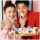 ins婚纱摄影道具 马卡龙蛋糕 外景写真法式点心糖果 婚礼托盘刀叉