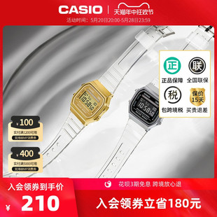 新品casio卡西欧旗舰店A168XES小方块电子手表男女款学生官方官网