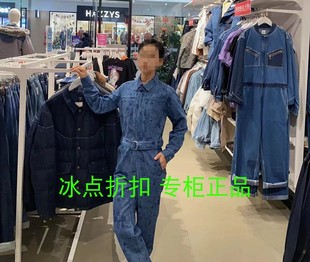 LEE专柜正品LWB005306201495-A03584女士米奇联名工装连体牛仔裤