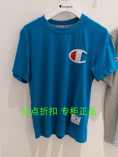 Champion冠军专柜正品C3-H359男士休闲刺绣小LOGO圆领短袖T恤