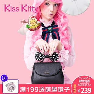 gucci歷年帆布包 Kiss Kitty女包2020年新款日韓流行蝴蝶結手提單肩包百搭手提方包 gucci