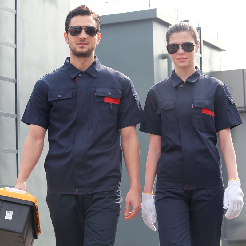 pure cotton coverall suit summer Short sleeve Electric welding Anti scald wear-resisting jacket Long sleeve work clothes uniform Labor insurance trousersin the Men's clothing, Set , Tooling uniform category - from Buy2taobao.com to provide professional Taobao agent buy service