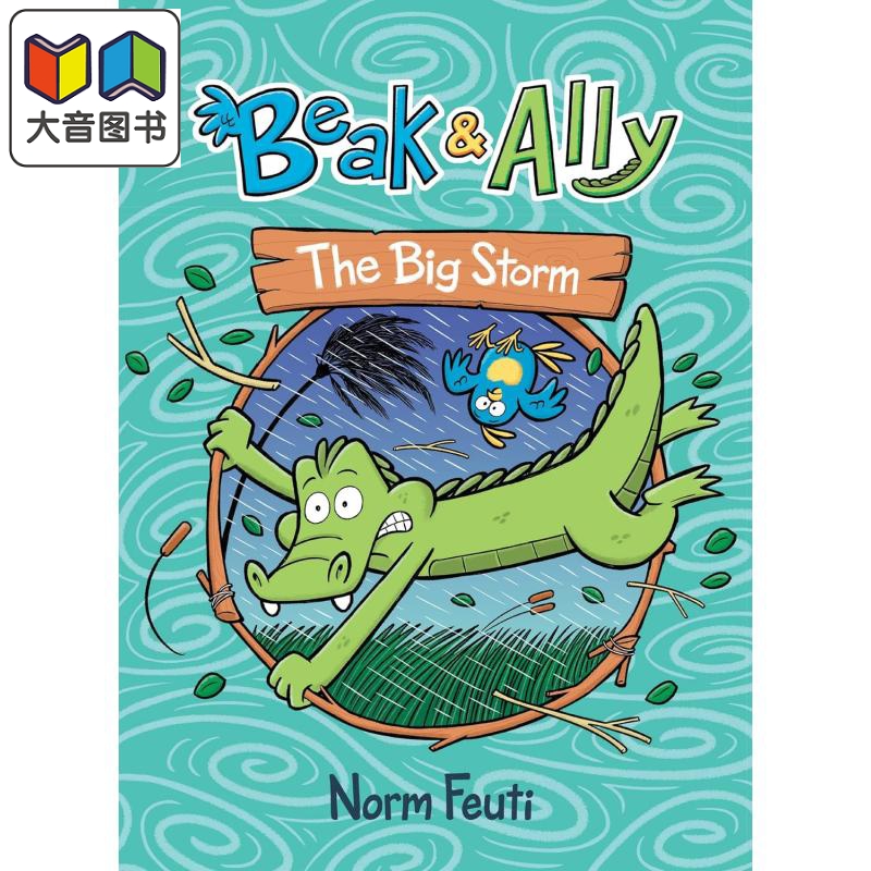 桥梁漫画 小鸟和鳄鱼3 暴风雨 Beak & Ally #3 The Big Storm 英文原版进口 儿童图画图像小说 漫画故事 6-9岁 大音