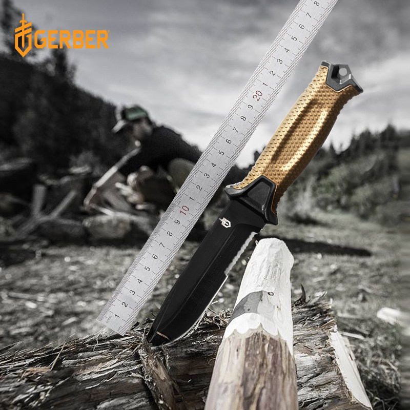 美国戈博gerber户外战术防身一体刀具登山求生野营装备露营工具刀