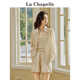 拉夏贝尔/La Chapelle吊带背心防晒衬衫阔腿短裤三件套装女夏季